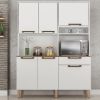 Armário Kit Cozinha Siena – Branco – Salleto