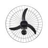 Ventilador de Parede Ventisol 60cm 200W Oscilante Premium Preto Bivolt