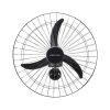 Ventilador Ventisol Parede Oscilante Premium Preto 60cm 200W Bivolt