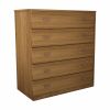 Cômoda King 5 gavetas 85cm 100% MDF Amêndoa Bom Pastor
