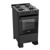 Fogão Cook Fgv408pt 4 Bocas Mesa Vidro De Piso Suggar