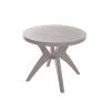 Mesa de Resina Deluxe 90x90 cm Nude Forte Plástico