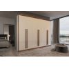 Guarda Roupas 6 portas de abrir Vitara 2.38 c/05 gavetas 100% MDF OFF-Amêndoa