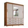 Guarda Roupas c/ 3 portas de correr + 09 gavetas Star 1.80 Salleto - Cinamomo/OF