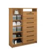 Cômoda 1 Porta 7 Gavetas Safira D'Doro Cinamomo