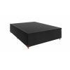 Box Baú Casal Base Prime Suede Preto 138X188X43 S. E. Movelaria