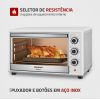 Forno Elétrico Mondial 42L Family II FR-42-W Branco/Inox 1600W 110V