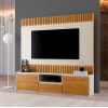 Home Theater Aurora 1.80 com LED Off White/Naturalle Mavaular
