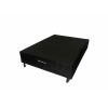 Box Casal Base NEW LARE 138x188x30 Suede Preto Nosso Sonho