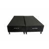 Box Queen Base NEW LARE Bi Partido 158X198X30 Suede Preto Nosso Sonho