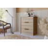 Cômoda Dhara 4 gavetas 84cm Freijo/Off Moval