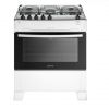 Fogão 5 Bocas Atlas Mônaco Automático Branco Mesa de Inox