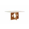 Mesa Milão 120x80 Cinamomo/Off White Cel Móveis 