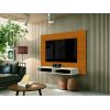 Painel Fox New 1.20m p/ TV de até 43" Cedro/Off White EDN Móveis 