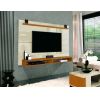 Painel Maxi 1.80m p/ TV até 65" Cedro/Off White Edn Móveis