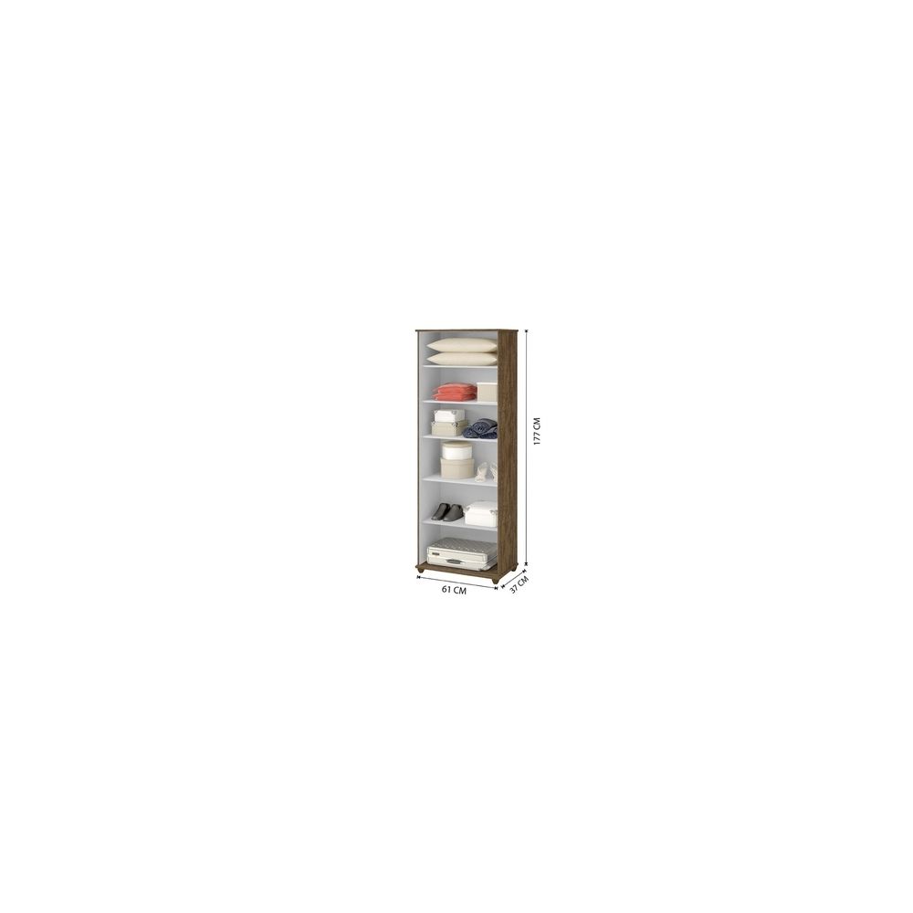 Armario Multiuso Ipanema 02 Portas Arte Moveis Ipe Off White Novolare