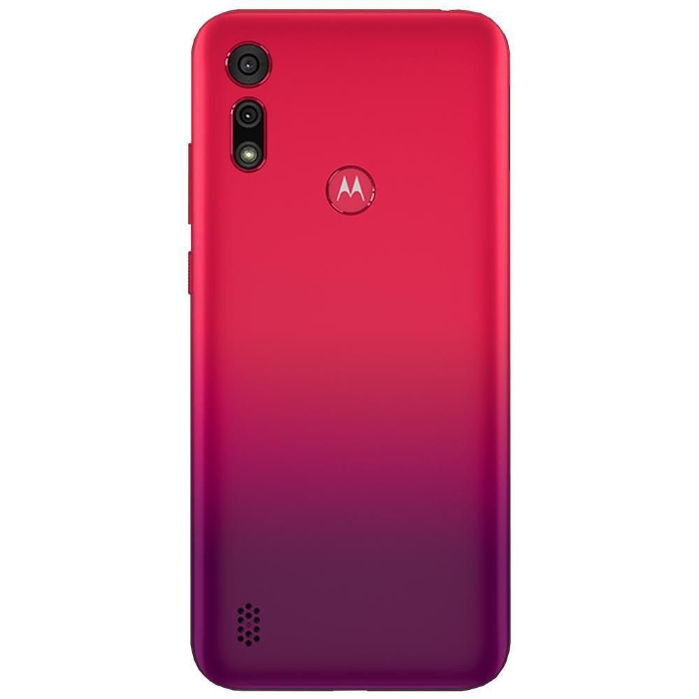 Celular Motorola Moto E6s Vermelho Magenta 64GB Tela 6.1 Camera Dupla 13MP  2MP - NovoLare